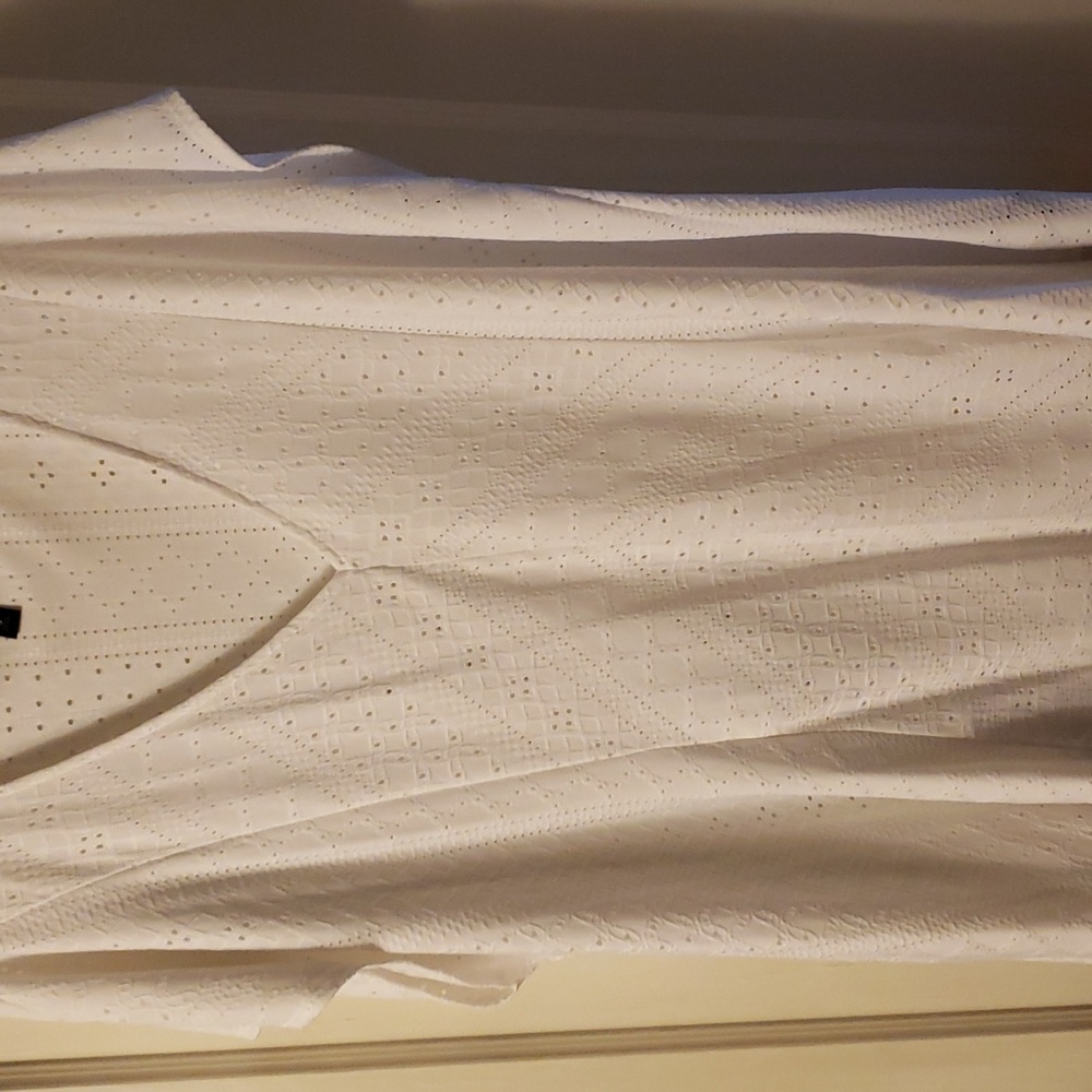 White eyelet blouse